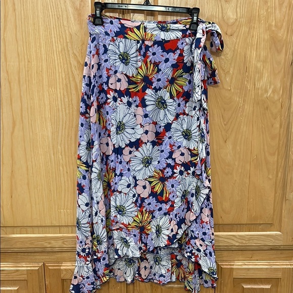 Maeve Floral Wrap Skirt - Picture 2 of 13